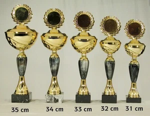 Pokal 1249 5er Serie oder Einzeln mit 50mm Emblem und Beschriftung gold-silberfa - Bild 1 von 5