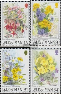 Gran Bretaña-isla Hombre 344-347 nuevo 1987 flor silvestre - Imagen 1 de 1