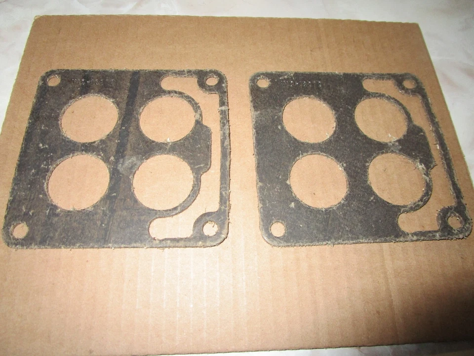 NOS Carburetor To Manifold Gaskets 1953 1954 Packard 8 Cavalier Caribbean 4 Bbl. - Image 1 of 4