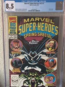 Marvel Super-Heroes V2 Spring Special #1 CGC 8.5 White Pages; Jim Lee Art; 1990