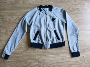 Ladies Converse Grey Full-Zip Top Size M - Picture 1 of 6