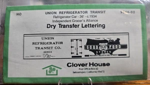 Clover House Dry Transfer #9344-02 Union Refrigerator Transit  Used - Picture 1 of 2