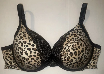 Sujetador para mujer Cacique Intimates estampado animal con aros ¡Talla 44 D! Foto 1 de 4