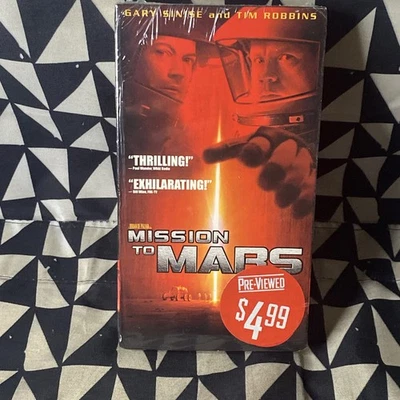Mission to Mars (VHS, 2000) Gary Sinise, Tim Robbins Used Sealed Blockbuster - Image 1 of 4