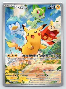 Pikachu 027 Pokemon Center LP-NM - Pokemon SV Promo Cards () - Picture 1 of 2