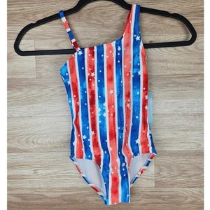 Cat & Jack Stripe Sleeveless One Piece Swimsuit Girls XS (4/5) NWT - Picture 1 of 4