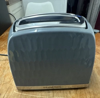 RUSSELL HOBBS HONEYCOMB 2 SLICE TOASTER GREY 26063 - Image 1 of 3