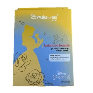Disney Princess Belle Face Sheet Mask NEW Lot 3x Rose Water Balanced Beauty - Picture 1 of 3