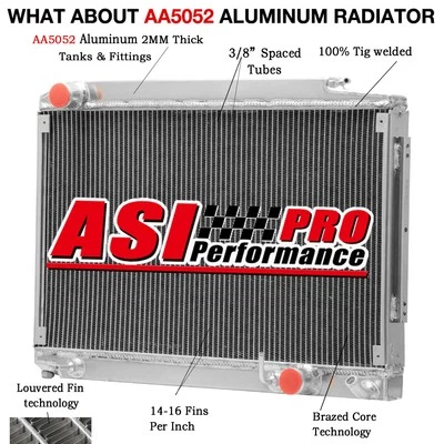 Radiator For 72-1981 Mercedes-Benz R107/C107 450 SL/ SLC Coupe Petrol 4.5L 8cyl Foto 1 de 4