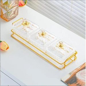 Divided Serving Dishes Nut and Candy Serving Tray for Candy Appetizer Snacks - Picture 1 of 72