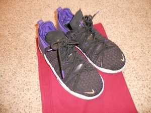 Lebron James NIKE Sneakers Lakers Purple Black Youth Size 6Y NIKE - Picture 1 of 6