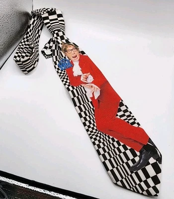 De colección Ralph Marlin Austin Powers Yeah Baby! Corbata de poliéster Novelty, 2000 Foto 1 de 4