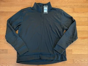Under Armour Damen Fleece Viertel Reißverschluss Top schwarz XL neu mit Etikett 959 - Bild 1 von 7