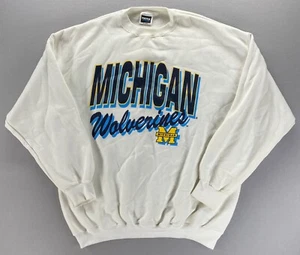 Vintage 90’s University of Michigan Wolverines Sweatshirt Mens XL NCAA Football - Picture 1 of 21