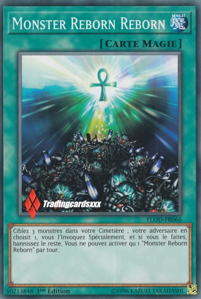 ♦Yu-Gi-Oh!♦ Monster Reborn Reborn : FLOD-FR066 -VF/Commune Short Print- - Photo 1/1