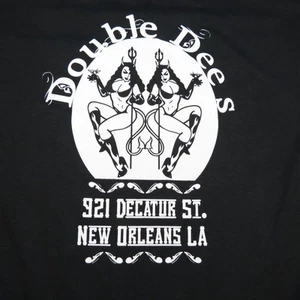 NEW DOUBLE DEES NEW ORLEANS STRIP CLUB DIVE BAR Mens TEE T SHIRT  - Picture 1 of 2