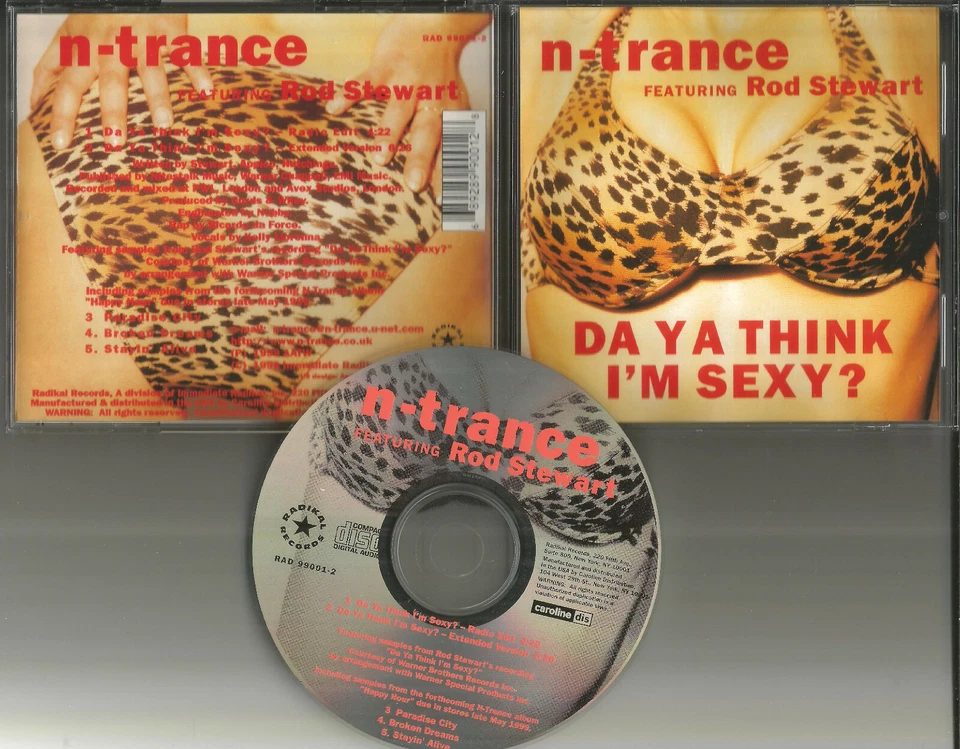 ROD STEWART w/ N TRANCE Da Ya Think I’m Sexy w/EDIT & EXTENDED CD Single ntrance Foto 1 de 1
