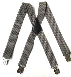 Soporte para pantalones 40 mm de ancho EXTRA FUERTE Clips X- Soporte para pantalones 4 clips D. Gris - Imagen 1 de 1