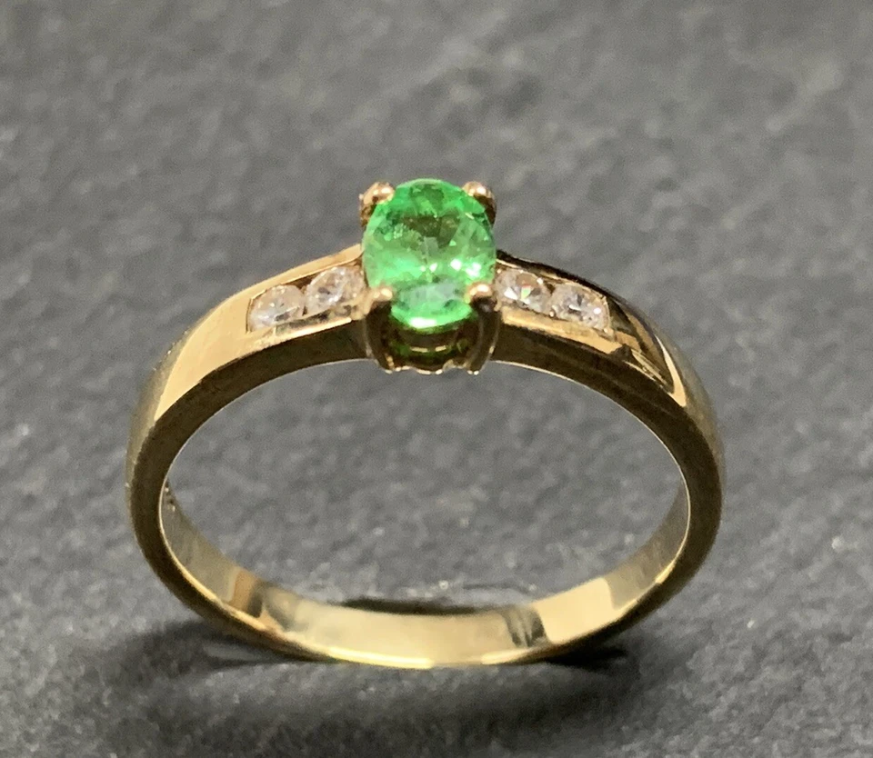 Tsavorit-Goldring  Juwelo - Bild 1 von 4