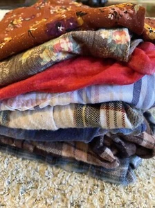 Maurice’s Womens Size Large XL Shirt lot Of 8 Flannels Tanks Tee - Picture 1 of 21