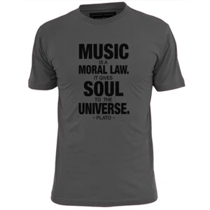 Mens Music Gives Soul To The Universe Plato T Shirt - Picture 1 of 2