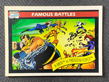 Famous Battles X-Men vs Freedom Force #118  Impel Marvel Universe  1990 Card [3]