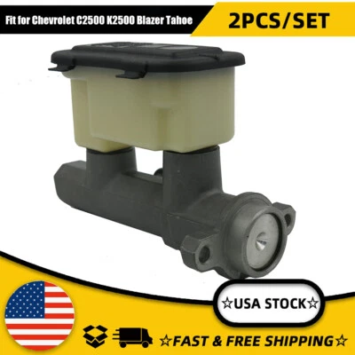 2 Pcs Brake Master Cylinder Replacement for Chevrolet C2500 K2500 Blazer 132352 Foto 1 de 4