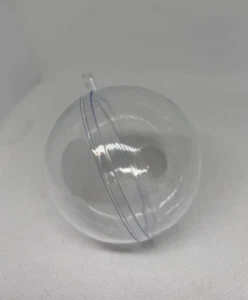 Klar Leer Befüllbar 6cm Kunststoff Weihnachten Basteln Kugeln Baumbehang Deko - Bild 1 von 16