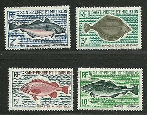 ST. PIERRE & MIQUELON 1972 Very Fine Mint Hinged Stamp Sc# 419-422 CV 35.00$ - Picture 1 of 2