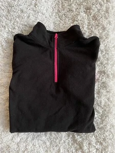 Xersion girls sz. 16 black 1/4 zip fleece jacket. Cute, comfortable  - Picture 1 of 7