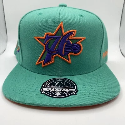 Philadelphia 76ers Mitchell & Ness Dynasty Fitted Hat Men's Size 7 ¼ - Image 1 of 4
