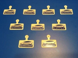 (9) GM 1983 Epcot "World of Motion" tab General Motors  souvenir Pin Lot  - Picture 1 of 9