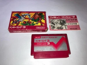 Donkey Kong 3 Boxed with Manual Nintendo Famicom FC In Stock 1984 Japan import - Picture 1 of 11