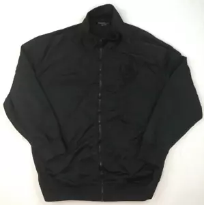 Ecko Unltd Jacket Men's 3XL XXXL Black Full Zip Mock Neck Rhino Grunge Y2K VTG - Picture 1 of 12