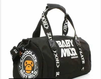 Черная японская спортивная сумка A Bathing Ape Baby Milo x Chocolate Space журналы - Изображение 1 из 4