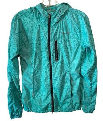 Avalanche Windbreaker Jacket Lightweight Hooded Full Zip Outdoor Blue Small - Image 1 of 3