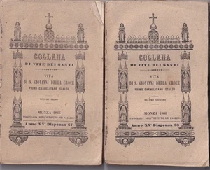 XX214-VITA DI S.GIOVANNI DELLA CROCE PRIMO CARMELITANO SCALZO - Picture 1 of 2