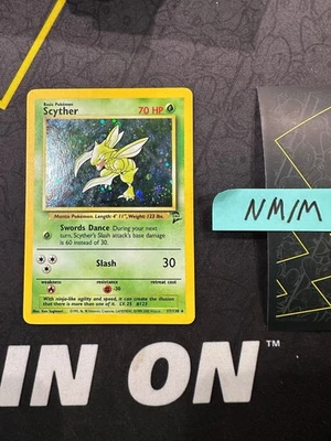 Pokemon Card Scyther Base Set 2 WOTC Vintage Holo Rare 17/130 124 💎NM💎 - Image 1 of 4