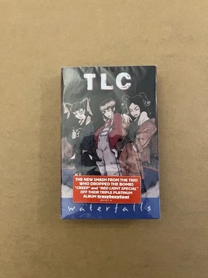 TLC Water Falls Music Cassette Tape Single Sealed - Imagem 1 de 2