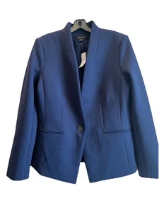 Ann Taylor Damen 189 $ The Cutaway Blazer Bi-Stretch Marine Größe 10 - Bild 1 von 8