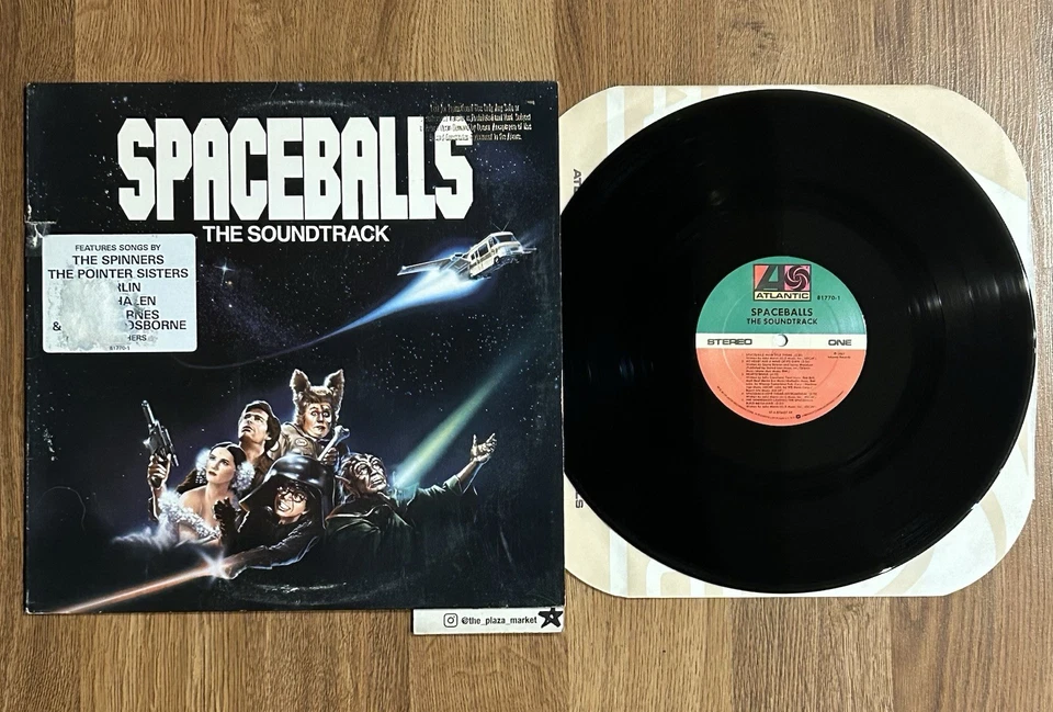 Spaceballs movie soundtrack vinyl record Rare promo stamped Mel Brooks - Imagem 1 de 4