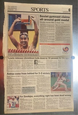 JANET EVANS OLYMPIC CHAMPIONS 400 METROS-23 DE SETEMBRO DE 1988- CRÔNICA DE HOUSTON - Imagem 1 de 2