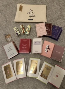 Damen Parfüm Set Proben/Miniatur NEU inkl Kosmetiktasche Guerlain Dior Prada u.a - Bild 1 von 6