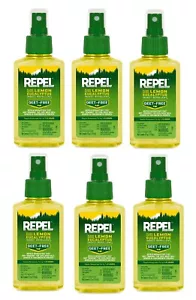 Repel Lemon Eucalyptus Insect Repellent Plant-Based DEET-Free Size 4 oz (6-Pack) - Picture 1 of 24