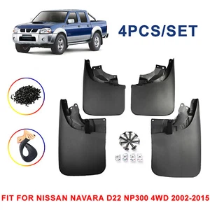 Wheels Mudflaps Mud Flaps Splash Guards for Nissan Navara D22 NP300 4WD 02-15 - Bild 1 von 8