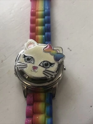 Rainbow Cat Spinner Watch NEW BATTERY  - Image 1 of 4