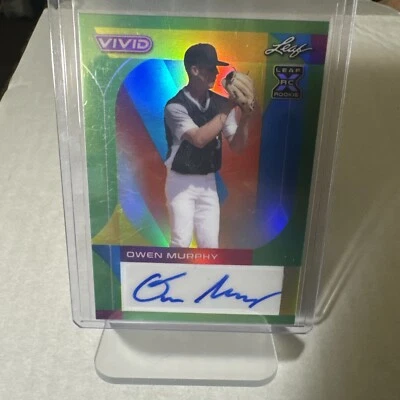 2022 Leaf Vivid - Green #BA-OM1 Owen Murphy /15 (AU, RC) - Image 1 of 3