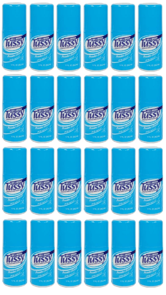 Desodorante antitranspirante Tussy Roll-On, pó fresco, 1,70 oz (pacote com 24) - Imagem 1 de 1