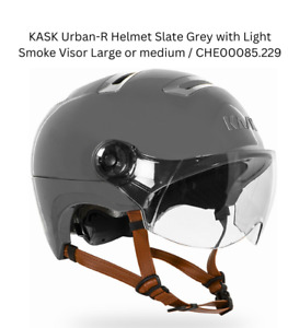 KASK Urban-R Helmet Slate Grey with Light Smoke Visor Large or medium -H