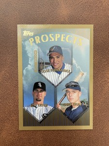 1999 Topps Prospects Baseball Card #434 Jose Fernandez Jeff Liefer Chris Truby